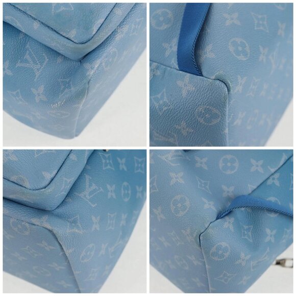 LOUIS VUITTON Monogram Clouds Multi Pocket Backpack Blue M45441 Auth 145712SAM main image 9